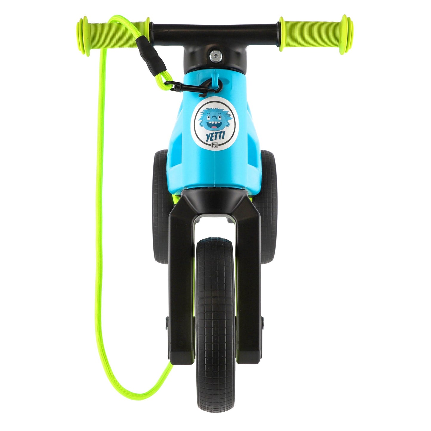 Bicicleta sin pedales Funny Wheels Rider YETTI SUPERPACK 3 en 1 Azul/Lima