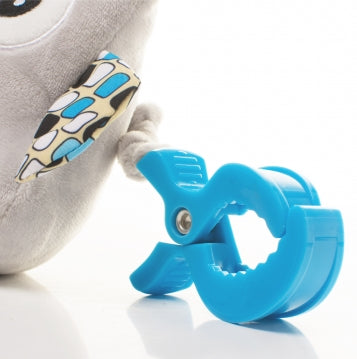 Juguete de peluche para cochecito/cuna 4Baby SQUEEZE Búhos Azules