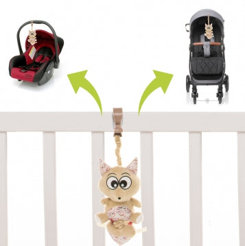 Juguete musical 4Baby MUSIC TOY Zorro Marrón/Beige