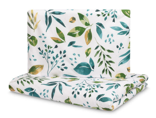 Set lenjerie de pat bumbac 100% cu 2 piese 100x135 cm/40x60 cm Sensillo Botanic lenjerii