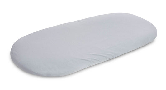 Cearsaf de bumbac jersey cu elastic Sensillo 90x40 cm Gri
