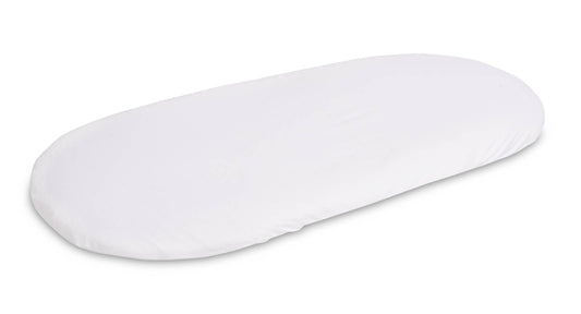 Husa impermeabila jersey pentru salteaua de landou 75x35 cm Sensillo Alba accesorii-carucior