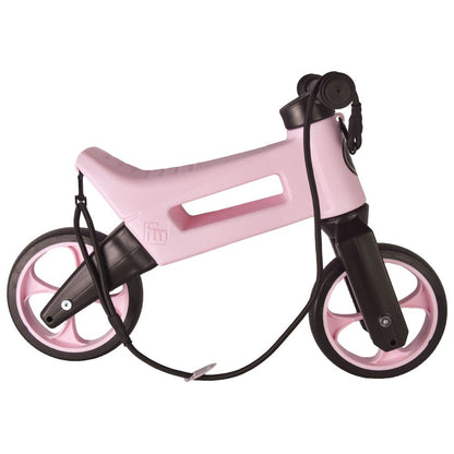 Bicicleta fara pedale 2 in 1 18 + luni pneuri si manere de cauciuc 4 nivele de reglaj pe inaltime Funny Wheels Rider