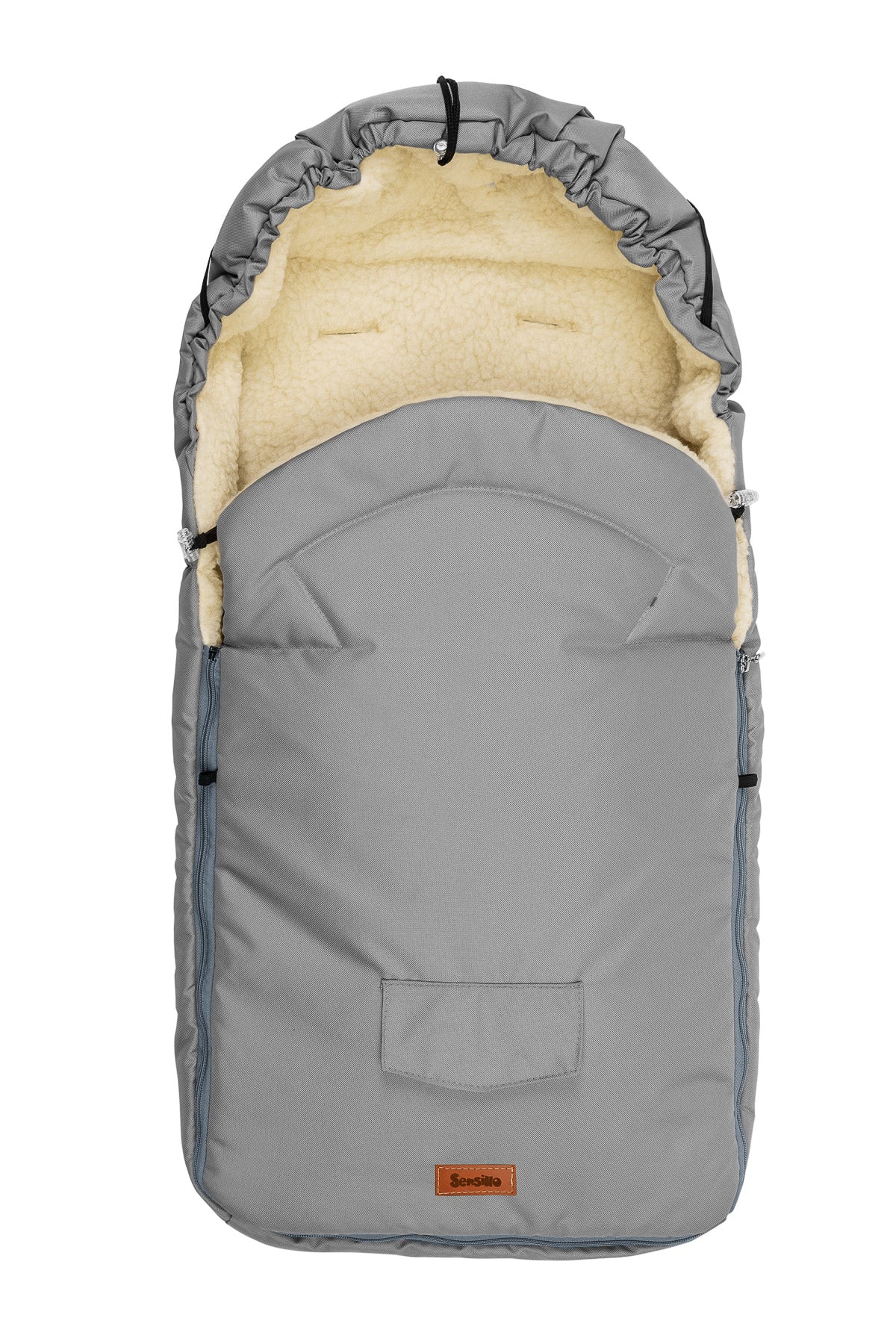 Saco de invierno Sensillo lana 95x40 cm Gris
