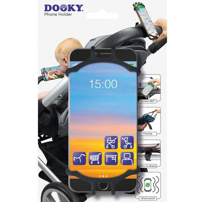 Soporte universal para teléfono Dooky Negro