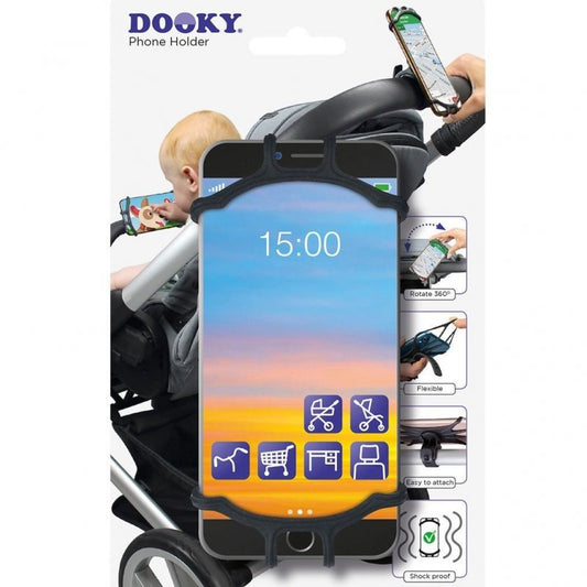 Soporte universal para teléfono Dooky Negro