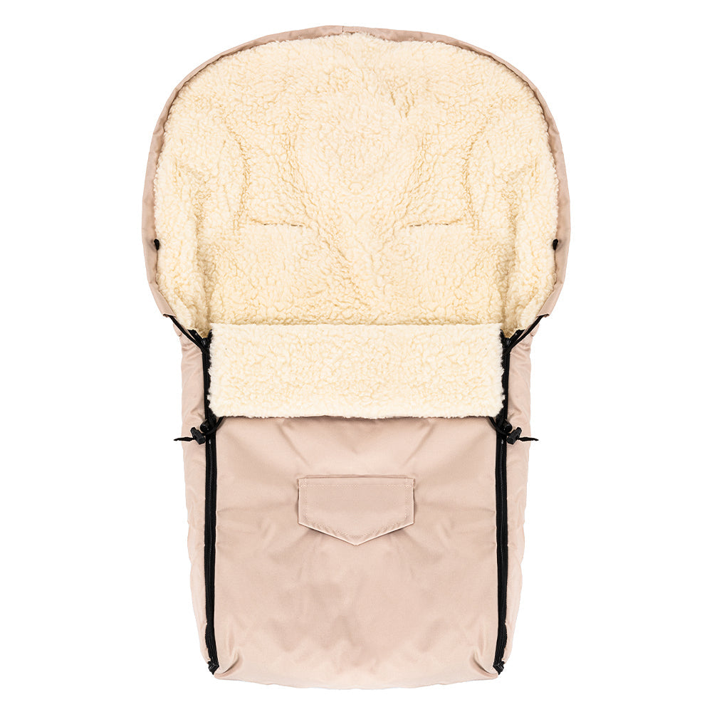 Sac de dormit impermeabil de lana Nativo Winter 95x40 cm Cappuccino